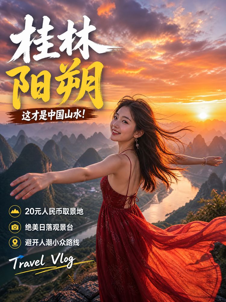 小马拉大车旅行视频-桂林阳朔旅行视频演示
